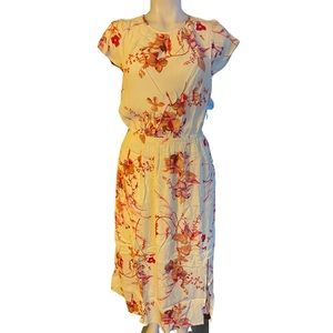 New day white floral Womens dress
